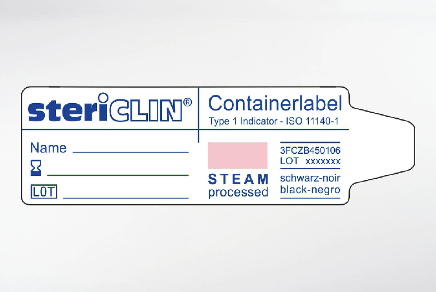 Container label 60 x 18 mm, with STEAM indicator, 1000 pcs.