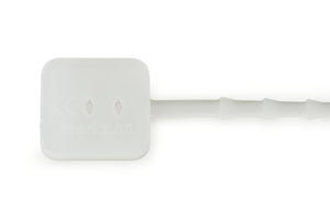 Silicone bundling cord, flat, transparent, length 190 mm 100 pcs.