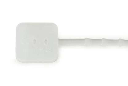 Silicone bundling cord, flat, transparent, length 190 mm 100 pcs.