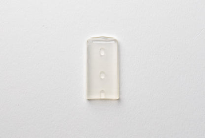 Tapa protectora para instrumentos Highline, tapa plana, 12,7 x 25 mm, transparente, 50 unidades.