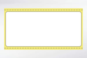 Etiquetas adhesivas en rollo para impresora, 75 x 35 mm, 76 mm, sin imprimir, 10 000 unidades.