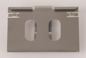 Stainless steel strainer basket clip-in label holder for plastic insert labels, 60 x 40 mm, material: 1.4310 25 pcs.