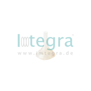 Silicone stopper transparent for attaching strainer basket labels, Ø: 3 mm (pin) / 16 mm (plate), length: 22 mm 100 pcs.