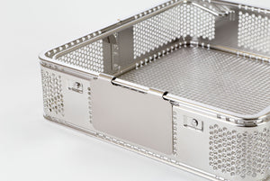 Stainless steel strainer basket clip-on label, 90 x 50 mm, material: 1.4310 25 pcs.