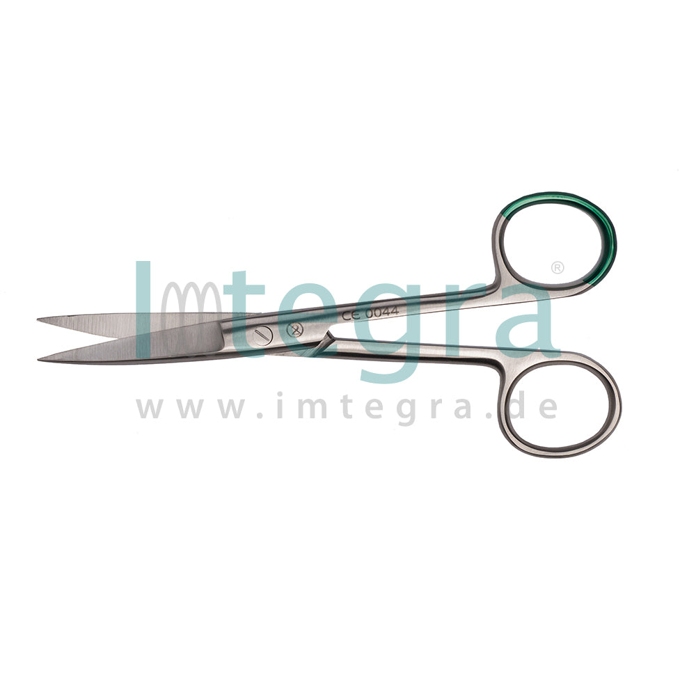 Sterile single-use surgical scissors, curved, 14 cm, pointed, 20 pcs.