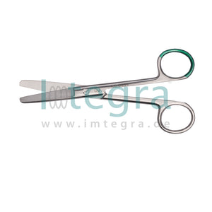Sterile single-use surgical scissors, straight, 14 cm, blunt, 20 pcs.