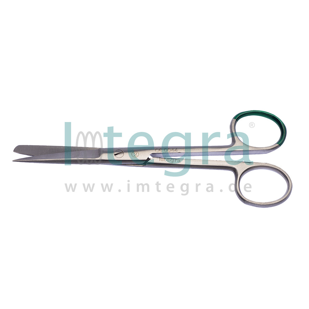 Sterile single-use surgical scissors, straight, 14 cm, pointed/blunt, 20 pcs.