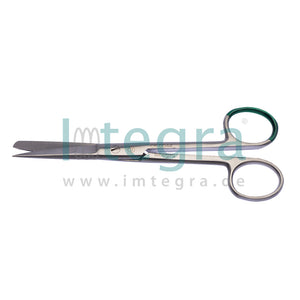 Sterile single-use surgical scissors, straight, 14 cm, pointed/blunt, 20 pcs.