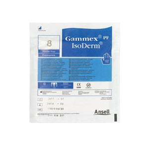 GAMMEX®-PF IsoDerm size 8.5, sterile white surgical glove made of polyisoprene, 50 pcs.