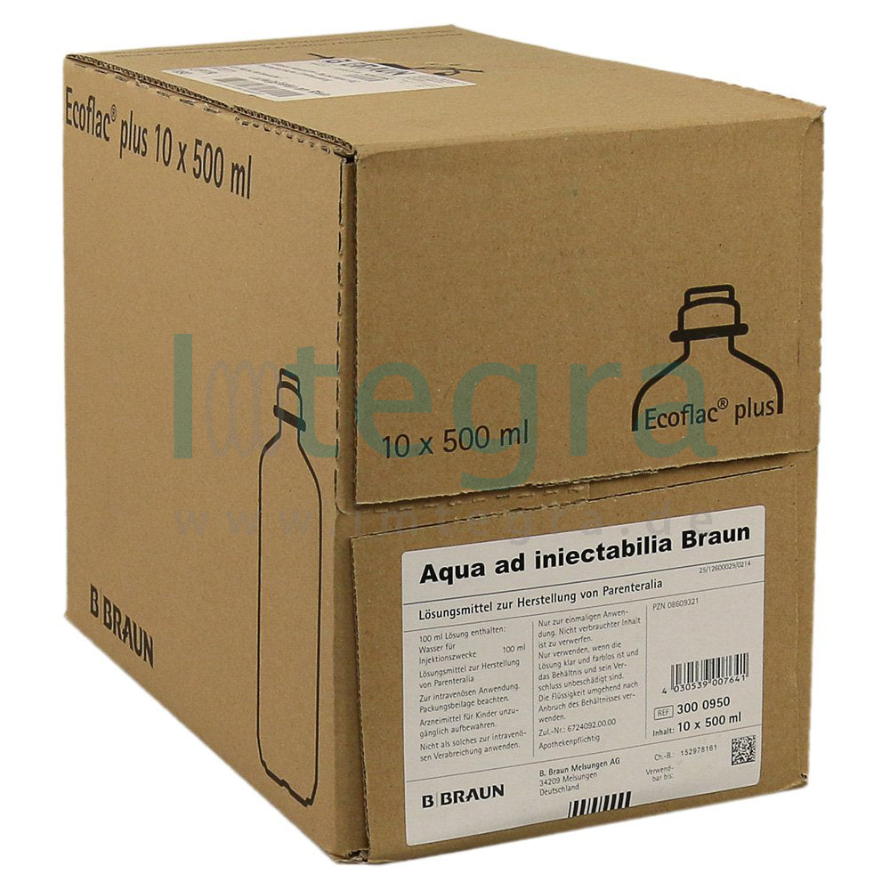 Aqua ad iniiectabilia infusion solution, Ecoflac® plus, 10x500 ml