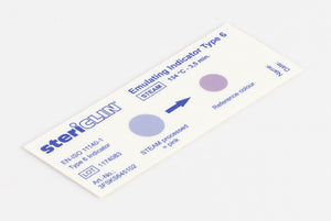 Type 6 indicator strips (STEAM) 80 x 30 mm, 134 °C - 5.3 min. 1000 pcs.