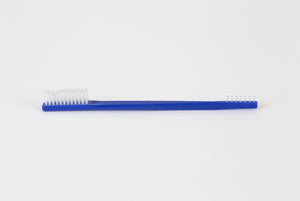 Cleaning brush for surfaces, double-sided / with medium-hard plastic bristles, 25/35 mm, length 175 mm, 5 pcs.