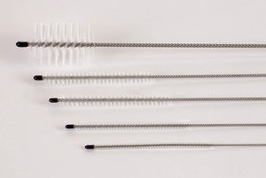 Cleaning brush for cavity instruments, head 15.0 x 100 mm, length 300 mm, stainless steel shaft, 5 pcs.
