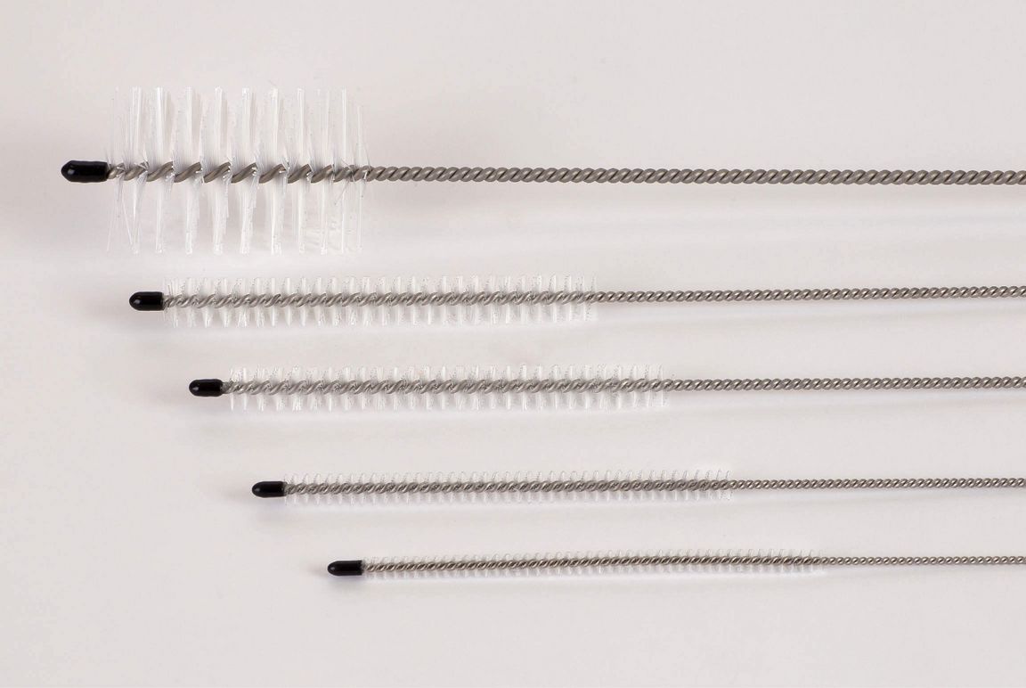 Cleaning brush for cavity instruments, head 40.0 x 60 mm, length 500 mm, stainless steel shaft, 5 pcs.