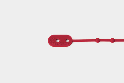 Silicone cable ties, round, red, length 110 mm 100 pcs.