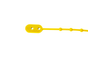 Silicone cable ties, round, yellow, length 210 mm 100 pcs.