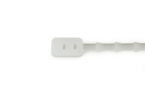 Silicone bundling cord, flat, transparent, length 110 mm 100 pcs.