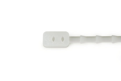 Silicone bundling cord, flat, transparent, length 110 mm 100 pcs.