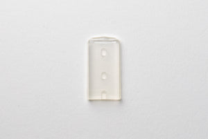 Highline instrument protection cap, flat cap, 12.7 x 25 mm, clear 50 pcs.