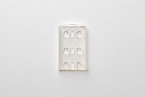 Highline instrument protection cap, flat cap, 2 x 16 x 25 mm, clear 100 pcs.