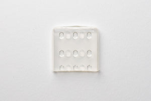 Highline instrument protection cap, flat cap, 3 x 25 x 25 mm, clear 100 pcs.