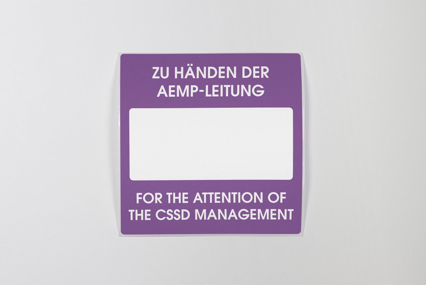 VP Label Foil AEMP violet 100x100 DE 500 pcs.