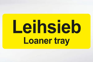 VP Label rental sieve yellow 100x40 EN 1000 pcs.