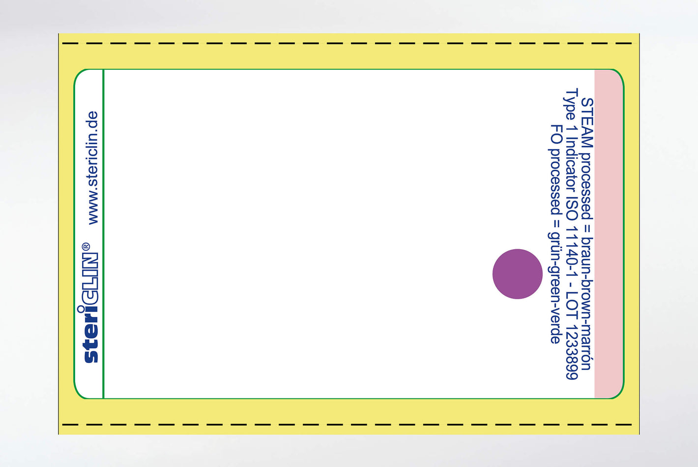Adhesive labels on roll for printer, 55 x 33 mm, with STEAM and FORM indicator 10000 pcs.