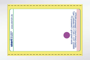 Adhesive labels on roll for printer, 55 x 33 mm, with STEAM and FORM indicator 10000 pcs.
