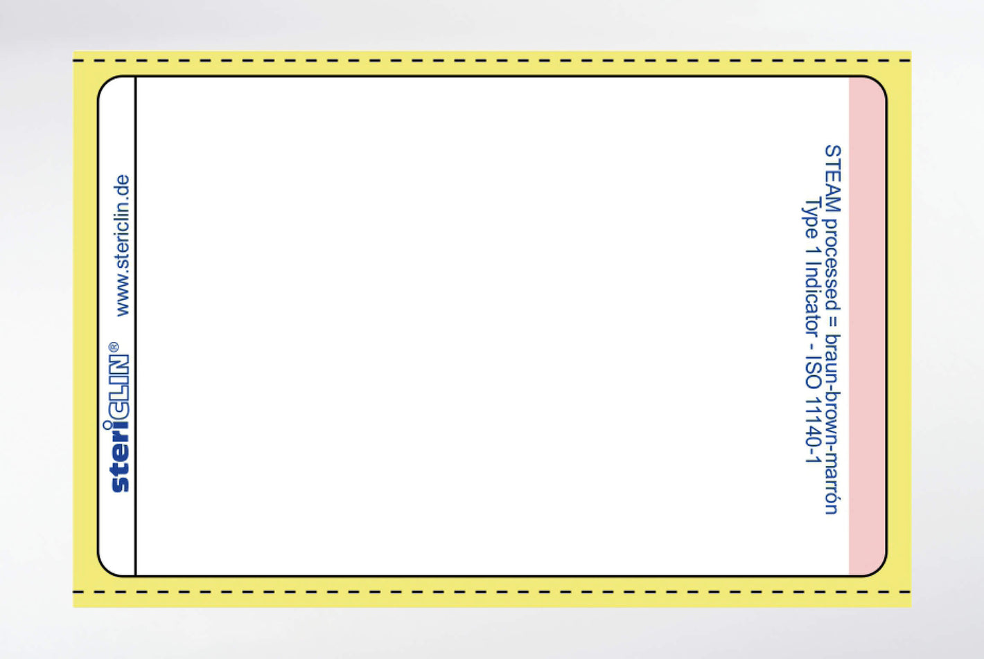 Adhesive labels on roll for printer, 63 x 40 mm, with STEAM indicator 10000 pcs.