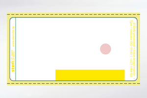 Adhesive labels on roll for printer, 70 x 35 mm, color bar yellow, with STEAM indicator 10000 pcs.
