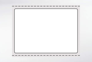 Adhesive labels on roll for printers, made of film, for permanent labeling, white, self-adhesive, 40 x 28 mm, sleeve: 40 mm 1000 pcs.