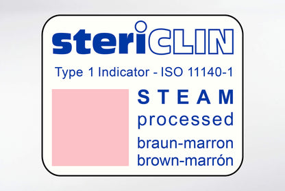 Adhesive labels 25 x 20 mm, with STEAM indicator, 2500 pcs.