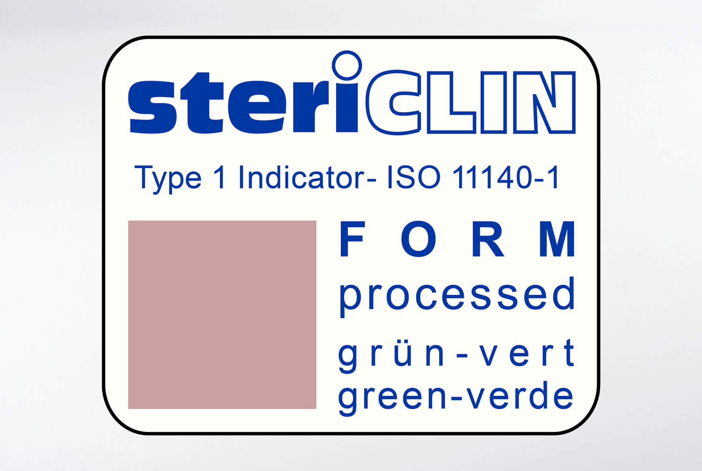Adhesive labels 25 x 20 mm, with FORM indicator, 2500 pcs.