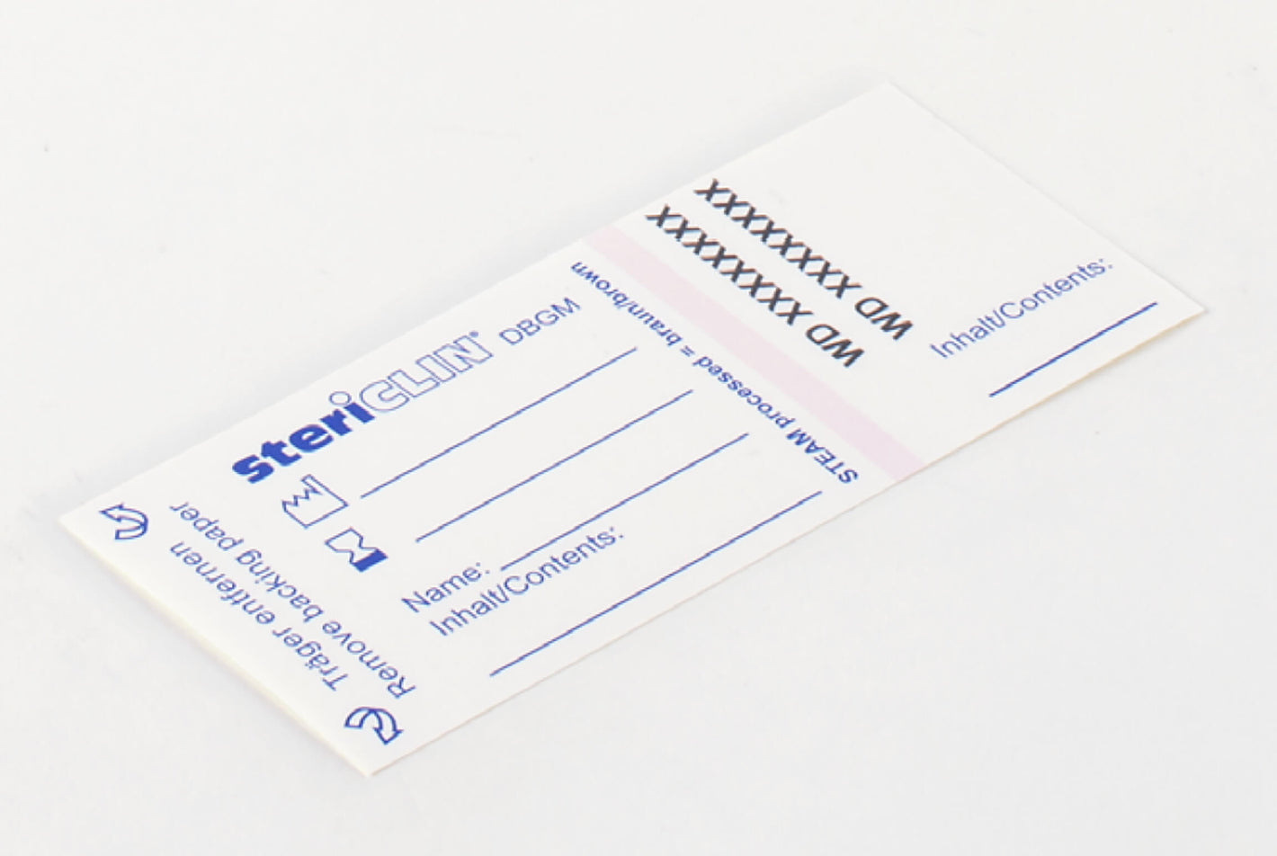 Adhesive labels with print + coding 92 x 40 mm, with STEAM indicator, 1000 pcs.