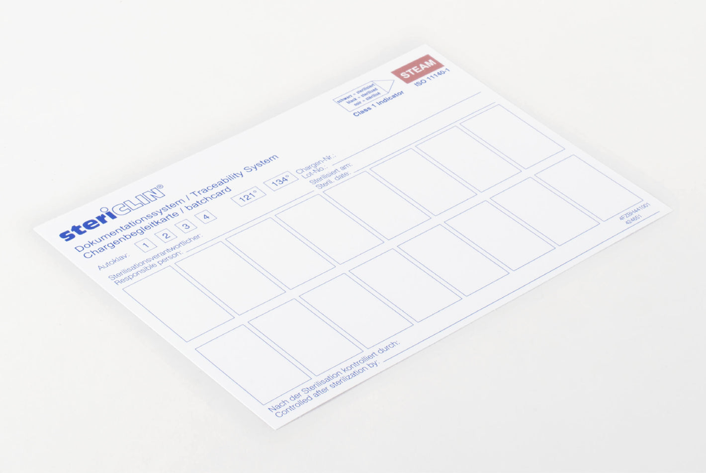 Batch card DIN A 5, with STEAM indicator, 600 pcs.