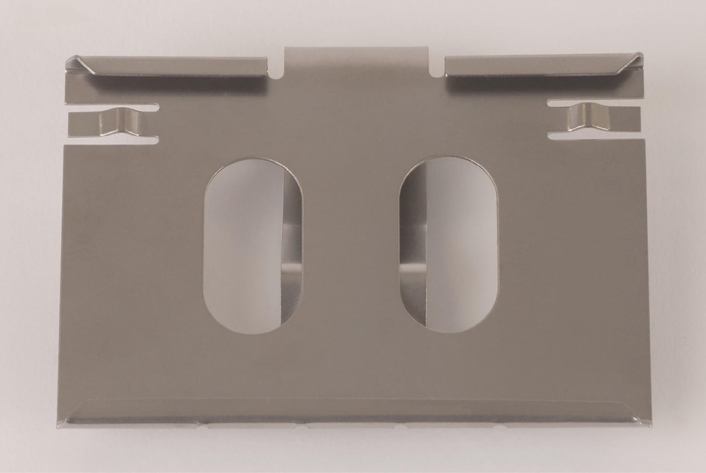 Stainless steel strainer basket clip-in label holder for plastic insert labels, 60 x 40 mm, material: 1.4310 25 pcs.