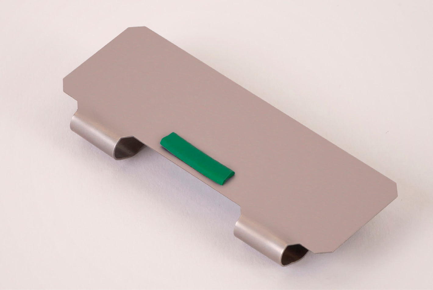 Stainless steel strainer basket clip-on label with silicone color identification, green, 90 x 30 mm 10 pcs.