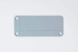 stericlin® plastic (PA) tray label, gray , 90 x 38mm 100 pcs.