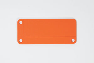 stericlin® plastic (PA) strainer basket label, orange, 90 x 38mm 100 pcs.