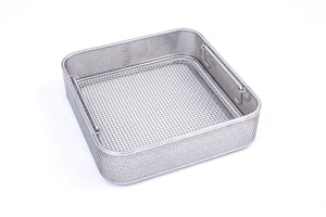 Kögel sieve with perforated plate wall and drop handles 1/2-60, with stacking frame, 240 x 250 x 65 mm 1 pc.