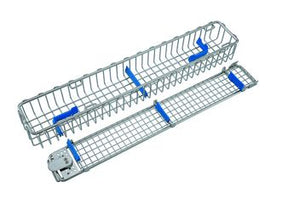Endoscope sieve basket, for two optics, 460 x 80 x 52 mm 1 pc.