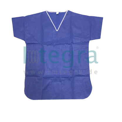 One surgical gown, size M, SMS, blue, 50 pieces.