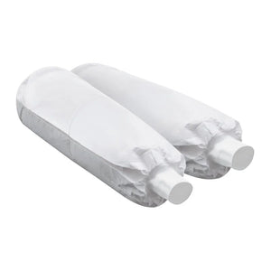 Arm cover with knitted cuffs, coated non-woven fabric, white, 100 pieces.