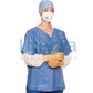 One surgical gown, size M, SMS, blue, 50 pieces.