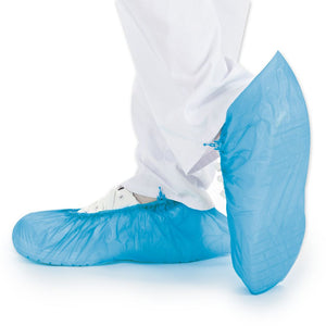 Shoe covers, CPE, blue, 60 my, 47 cm 100 pieces.