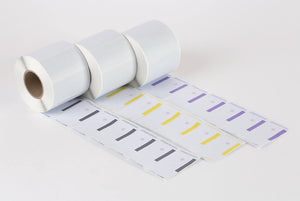 Adhesive labels on roll for printer, 70 x 35 mm, color bar grey, with STEAM indicator 10000 pcs.