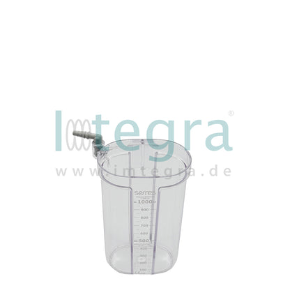 Serres suction container 1000 ml, transparent, 1 pc