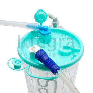 Serres standard hose with angle for overflow, blue, 1 pc.