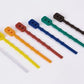 Silicone bundling cord, flat, transparent, length 110 mm 100 pcs.